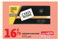 Cafe moulu carte noire 2x250 g