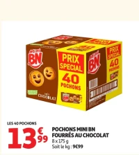 Pochons Mini BN fourrés au chocolat