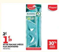 Kit de traçage 3 pièces Flex 30cm Maped