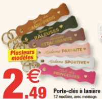 Porte-clés à lanière
