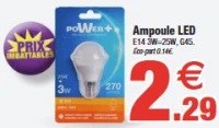 Ampoule LED Power+