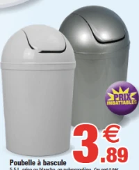 Poubelle à bascule