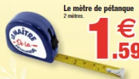 Le mètre de pétanque