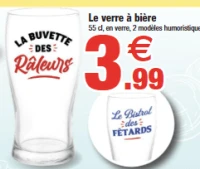 Le verre à bière