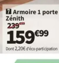 Armoire 1 porte Zénith