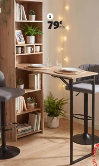 Étagère bar pliable