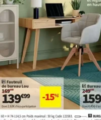 Fauteuil de bureau Lou