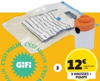 9 HOUSSES VIDE-AIR ET POMPE INCLUSES
