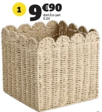 Panière structure papier effet corde GiFi