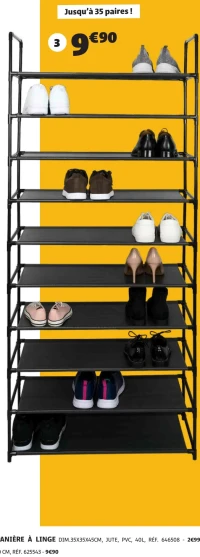 Range-chaussures 35 paires