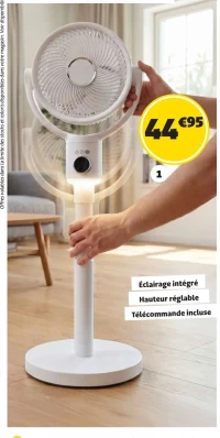 Ventilateur circulaire avec éclairage intégré