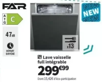 Lave vaisselle full intégrable FAR LVIFB13C47M26C