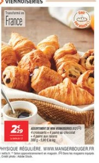 Assortiment de mini viennoiseries x12