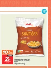 Pommes sautées surgelées
