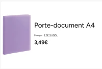 Porte-document A4 2 BE S KOOL