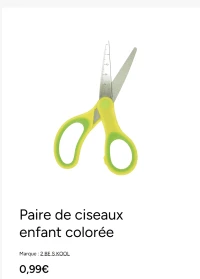 Paire de ciseaux enfant colorée 2 BE S KOOL