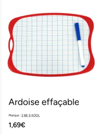 Ardoise effaçable 2 BE S KOOL