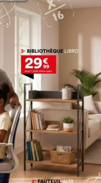 Bibliothèque 3 niveaux Libro