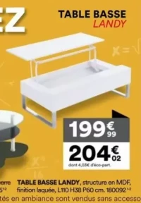 Table basse Landy