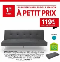 Banquette clic-clac Kite