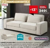 Canapé 3 places Vinci