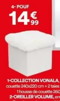 Pouf de rangement Luneo