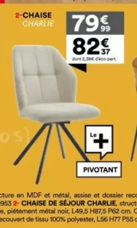 Chaise de séjour Charlie