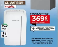 Climatiseur mobile Rowenta RWAC10KA+