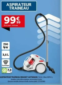 Aspirateur traîneau Brandt ASTSS35W