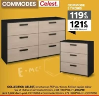 Commode Celest 3 tiroirs