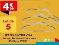 Set de 5 cintres Nyla