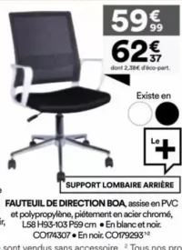 Fauteuil de direction Boa