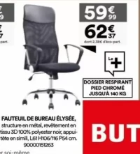 Fauteuil de bureau Élysée