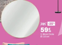 Miroir Circle Ø 110 cm