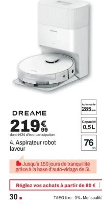Dreame Aspirateur robot laveur