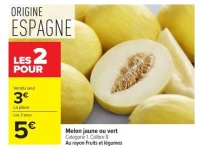 Melon jaune ou vert