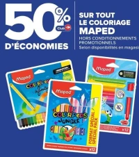 Sur tout le coloriage Maped