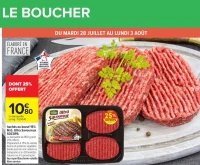 Hachés au boeuf 15% M.G. Ultra Savoureux SOCOPA