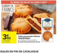 Tielles gourmandes Sétoises MAISON BRIAU