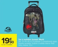 Sac à roulettes Jurassic World