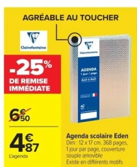 Agenda scolaire Eden Clairefontaine