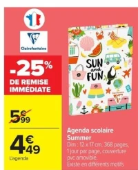 Agenda scolaire Summer Clairefontaine
