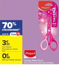 Maped Ciseaux Tatoo 13 cm
