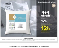 Tex Home L'oreiller Anti-Acariens
