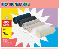 Drap housse 90 x 200 cm "Uni jersey" Tex Home