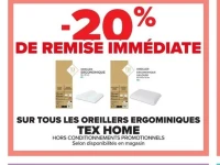 Oreillers ergonomiques Tex Home
