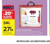 Couette "Activ'Air" Dodo