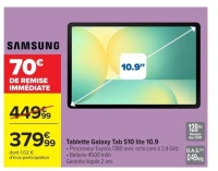 Samsung Tablette Galaxy Tab S10 lite 10.9