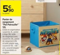 Panier de rangement "Pat Patrouille" 12L