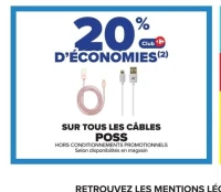 Sur tous les câbles POSS